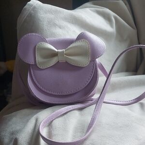 Disney Purple Cream Bow Accent Bag